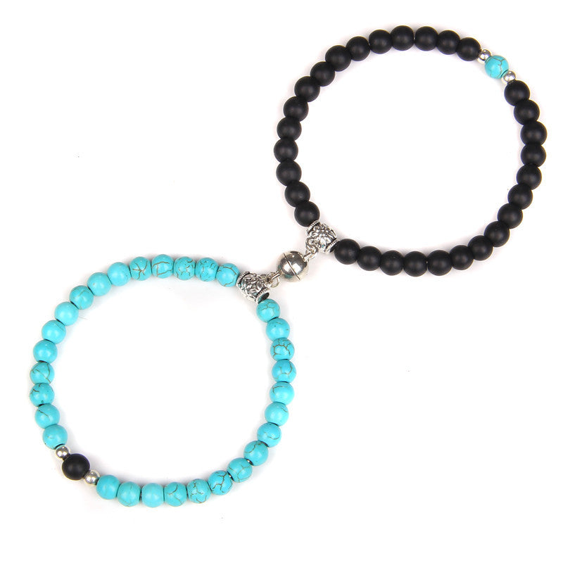 Attractive Magnetic Buckle Couple Bracelet